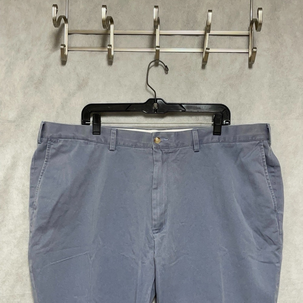 VTG Polo Ralph Lauren Pants Men's 44B X 32 Blue Classic Chino Trousers Academia